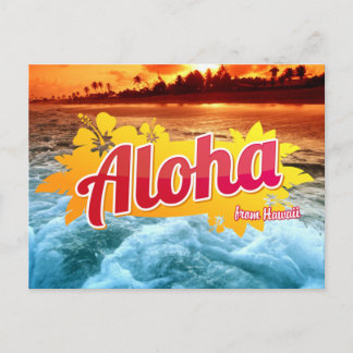 Carte postale Aloha d'Hawaii