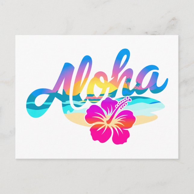 Carte Postale Aloha été (Devant)