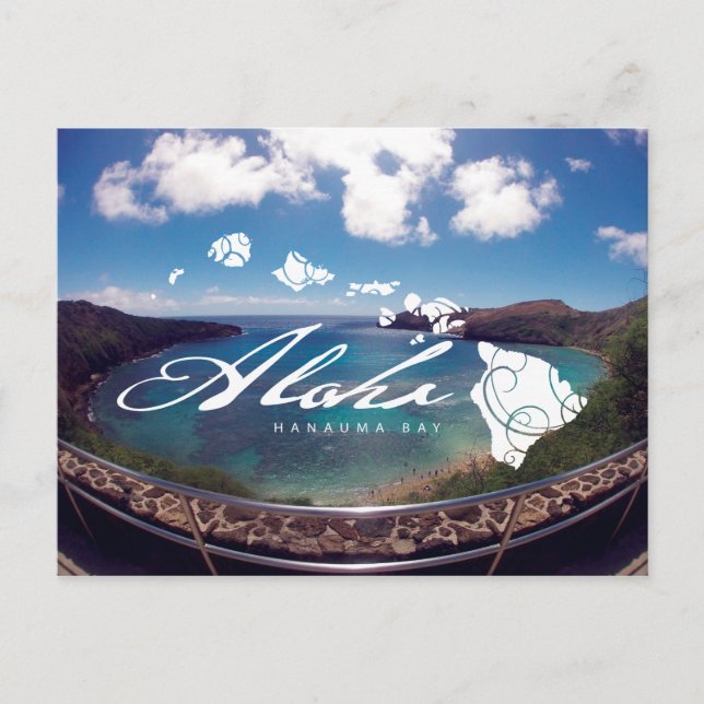 Carte Postale Aloha Hanauma Bay Hawaii (Devant)