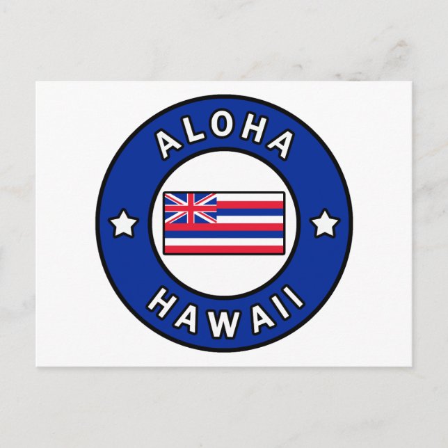 Carte Postale Aloha Hawaii (Devant)