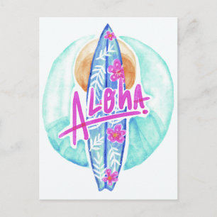 Carte postale Aloha Hawaiian Surfer