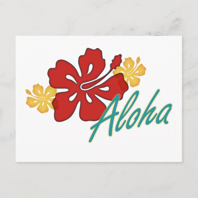 Carte Postale Aloha Hibiscus (Devant)
