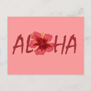 Carte postale Aloha hibiscus Hawaii