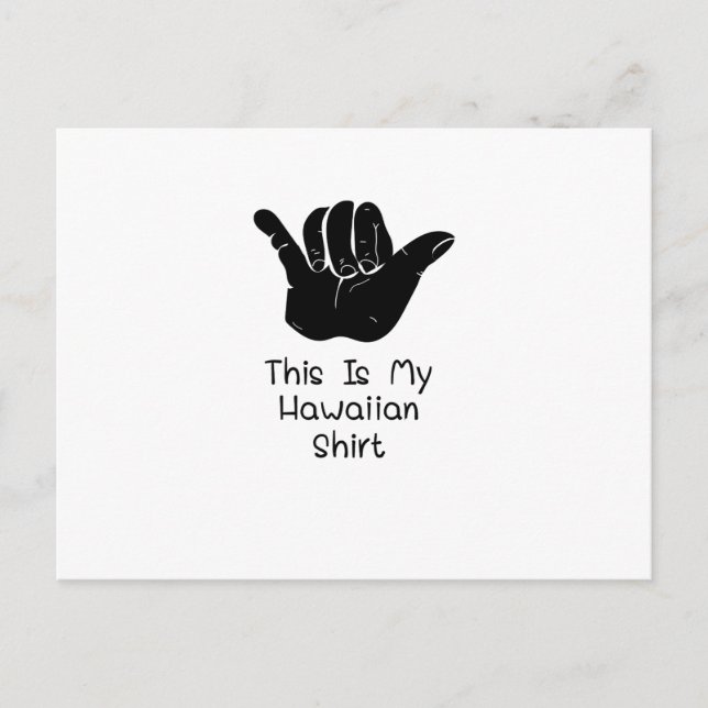 Carte Postale Aloha Voici Mon Hawaïen (Devant)