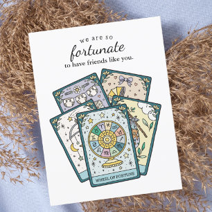 Carte Postale Alors Fortunée Fête Prénatale au Tarot Merci