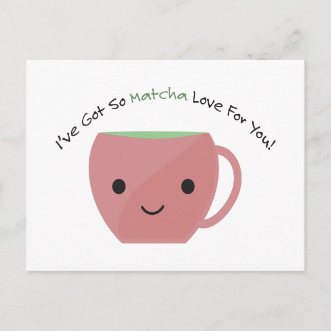 Carte Postale Alors Matcha Love For You (Devant)