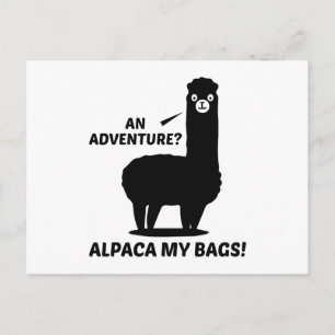 Carte Postale Alpaca Mes Sacs