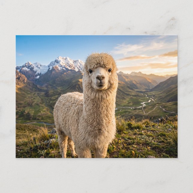 Carte Postale alpaga  (Devant)