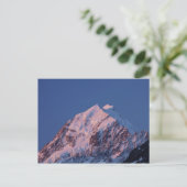 Carte Postale Alpenglow sur le mont Aoraki Cook, Mackenzie 2 (Debout devant)