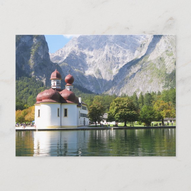 Carte Postale Alpes bavaroises de Königssee (Devant)