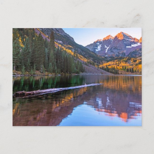Carte Postale Alpes de Maroon Bells (Devant)