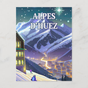 Carte Postale Alpes d'Huez : Ascension Éblouissante au Cœur des