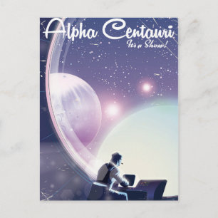 Carte Postale Alpha Centurai, C'est un spectacle, une affiche de