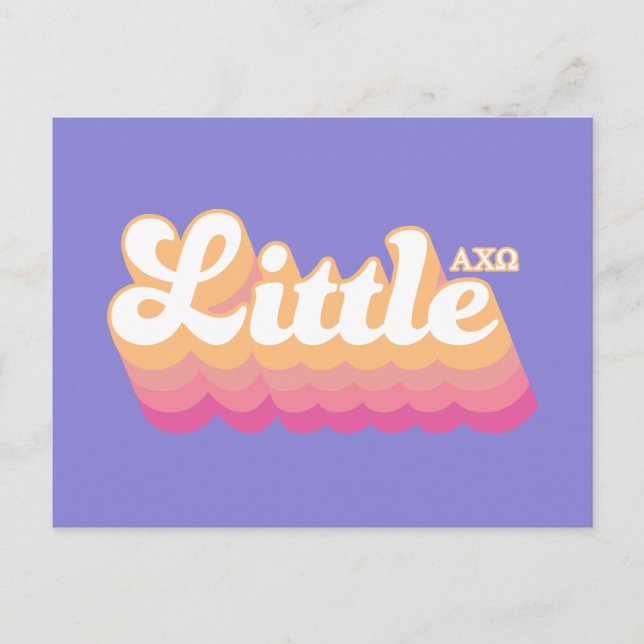 Carte Postale Alpha Chi Omega | Petite soeur (Devant)