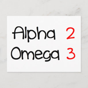 Carte Postale alpha omega