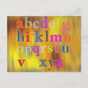 Carte postale Alphabet