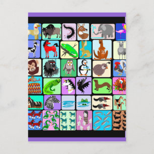 Carte Postale Alphabet