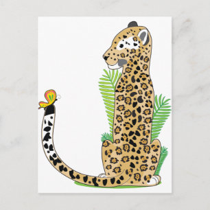 Carte Postale Alphabet animal Jaguar