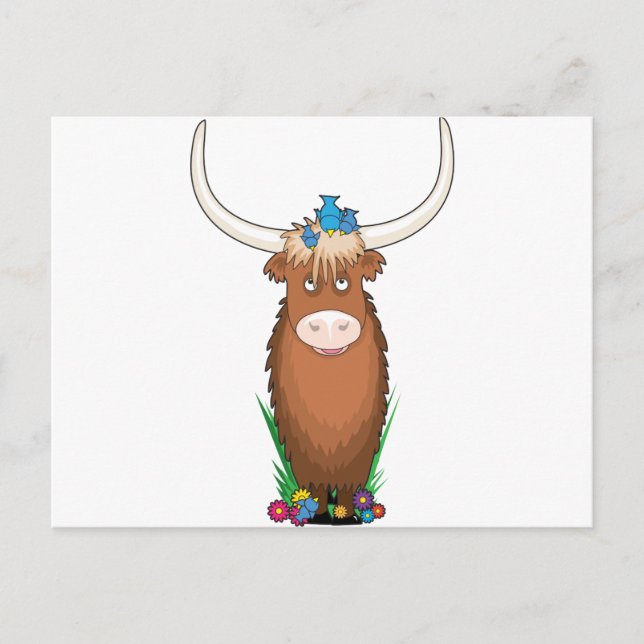 Carte Postale Alphabet animal Yak (Devant)