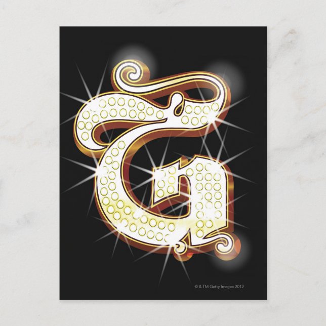 Carte Postale alphabet de bille G (Devant)