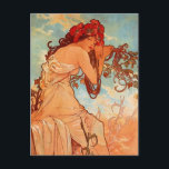 Carte Postale Alphons Mucha - Les quatre saisons - ÉTÉ<br><div class="desc">Alphons Mucha - Les quatre saisons - ÉTÉ</div>