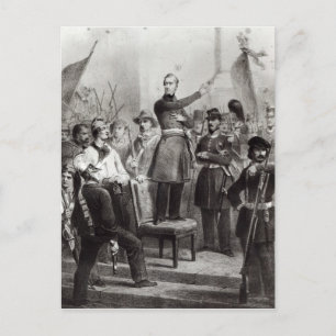 Carte Postale Alphonse de Lamartine à l'Hôtel de Ville