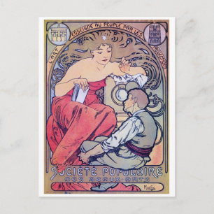 Carte Postale Alphonse Mucha