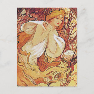 Carte Postale Alphonse Mucha Chocolat