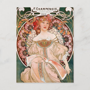 Carte Postale Alphonse Mucha F. Champenois