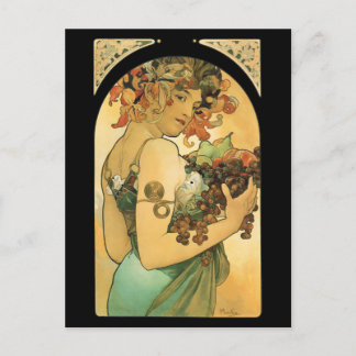 Carte Postale Alphonse Mucha ~ Fruit ( 1897 )
