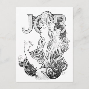 Carte Postale Alphonse Mucha JOB ISOGS
