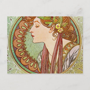 Carte Postale Alphonse Mucha - Laurel