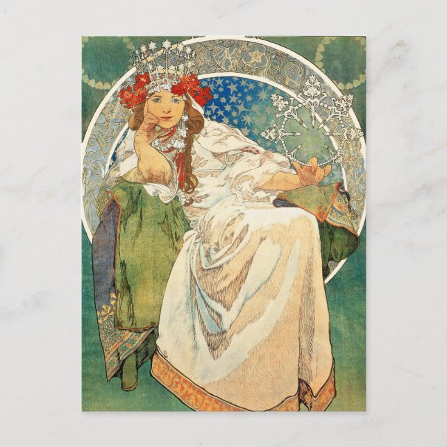 Carte postale Alphonse Mucha Princess Hyacinth (Devant)
