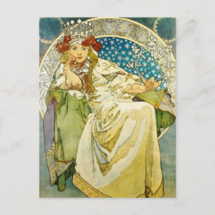 Carte Postale Alphonse Mucha Princess Hyacinth Art Nouveau