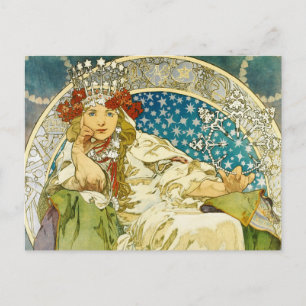 Carte Postale Alphonse Mucha Princess Hyacinth Art Nouveau
