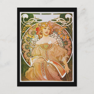 Carte Postale Alphonse Mucha Reverie Daydream