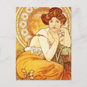 Carte postale Alphonse Mucha Topaz
