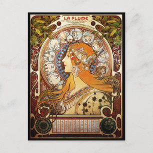 Carte Postale Alphonse Mucha Zodiac