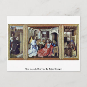 Carte Postale Altar Merode Vue d'ensemble par Robert Campin