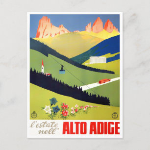 Carte Postale Alto Adige Italie voyage vintage
