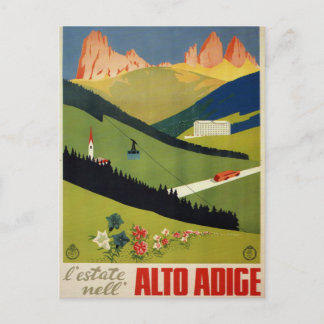 Carte Postale Alto Adige (Tyrol du Sud) Italie Vintage voyage