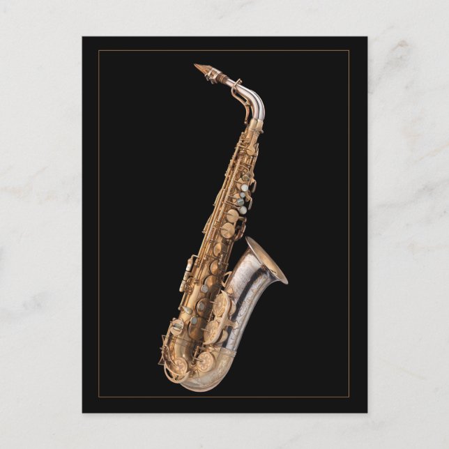 Carte Postale Alto saxophone (Devant)