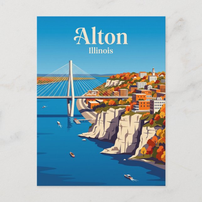 Carte Postale Alton Illinois (Devant)