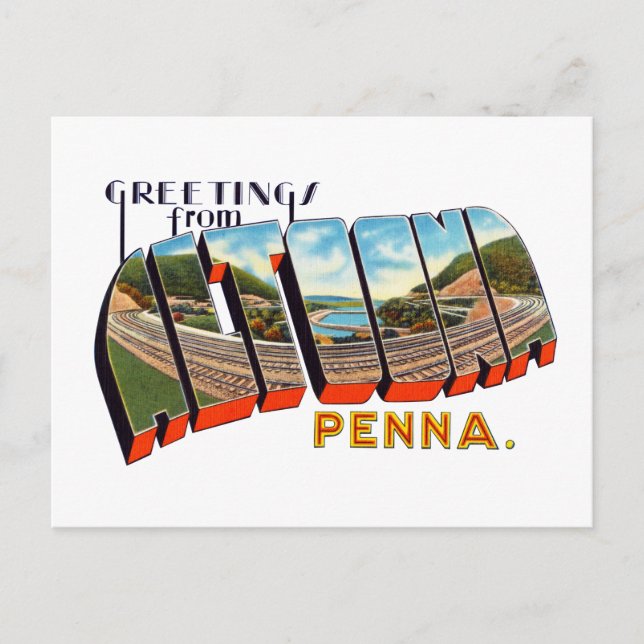 Carte Postale Altoona Pennsylvanie (Devant)