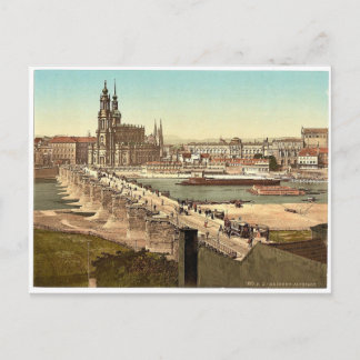 Carte Postale Altstadt, Dresde, Saxe, Allemagne rare Photochrom