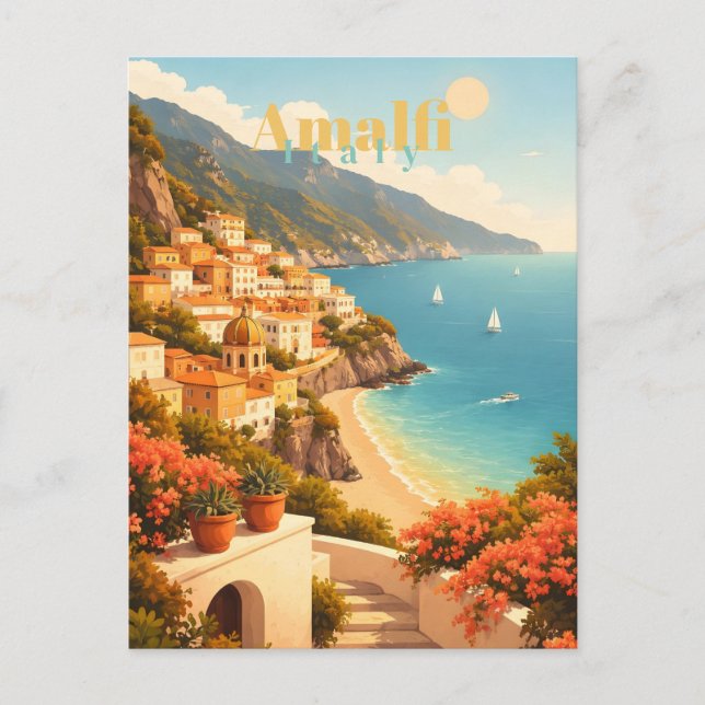 Carte Postale  Amalfi Coast Italy (Devant)