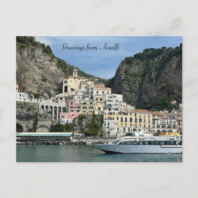 Carte postale Amalfi Coast Town Italie (Devant)