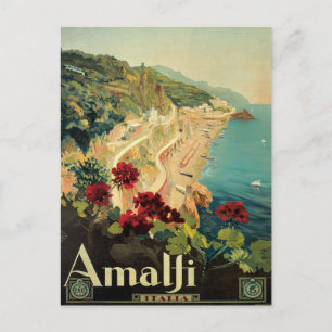 Carte Postale Amalfi Italia Italie Vintage