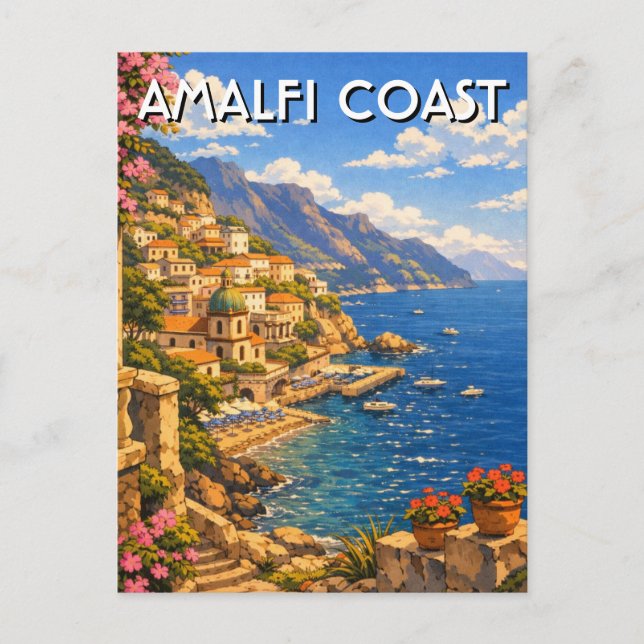 Carte Postale Amalfi Italie (Devant)
