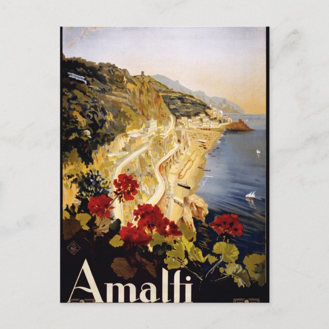 Carte Postale Amalfi, Italie (Devant)